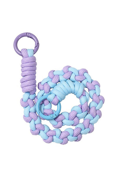 Pastel Fléttu Lyklakippa