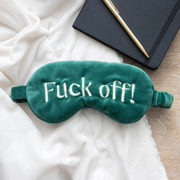 Fuck Off Velvet Sleep Mask