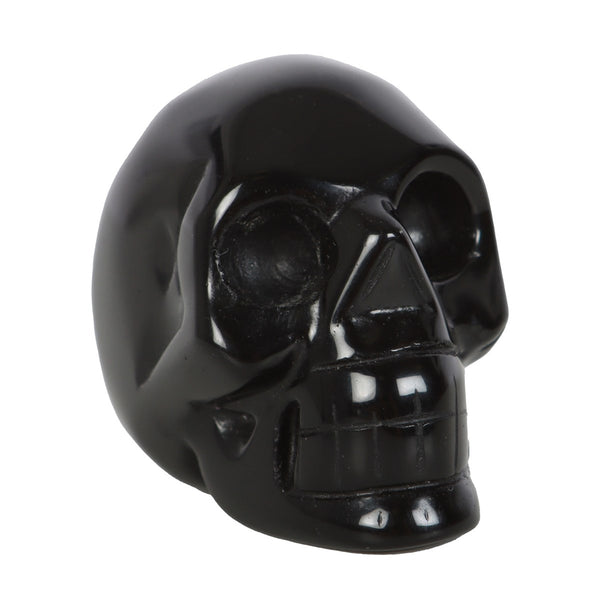Black Obsidian Kristal Hauskúpa