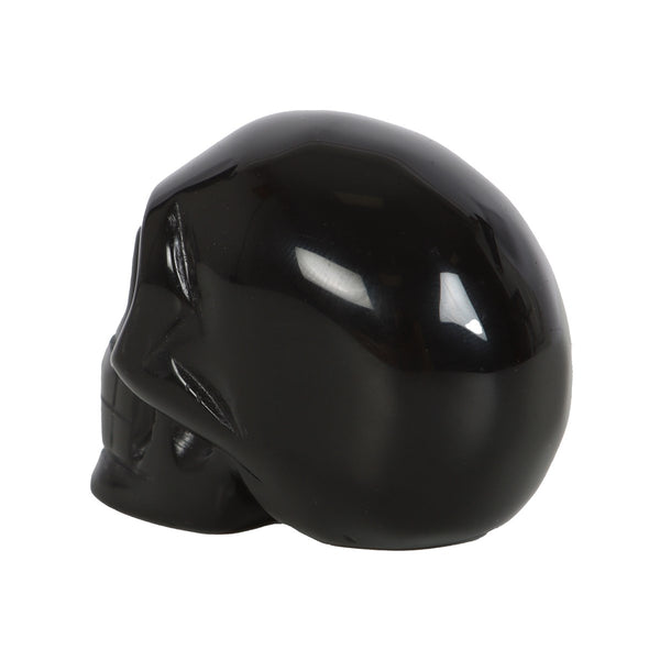 Black Obsidian Kristal Hauskúpa