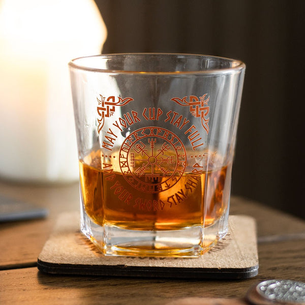 Vegvísir Glas & Glasamotta