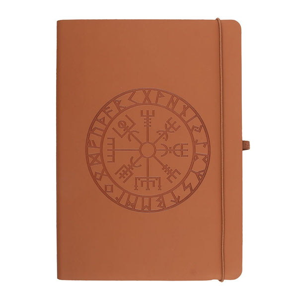 Vegvísir Pleður Dagbók A5