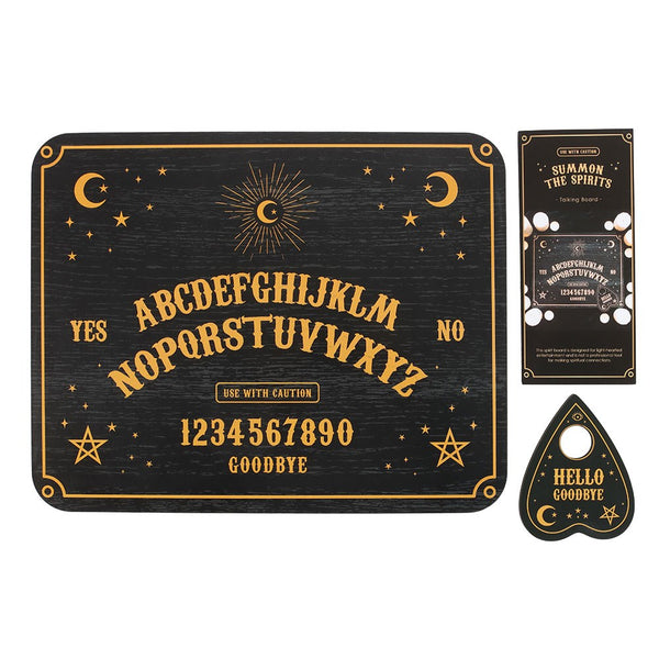 Svart Talking Board með Planchette