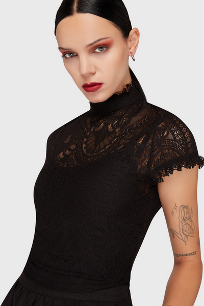 Ava Lace Crop Toppur