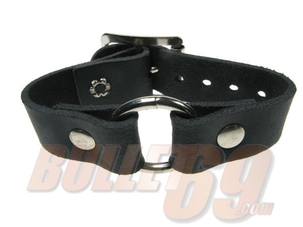1 Row Small Ring Leather Armband