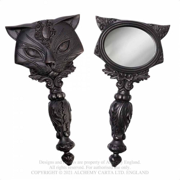 Sacred Cat Handspegill - Svartur