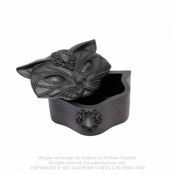 Sacred Cat Trinket Box Svart