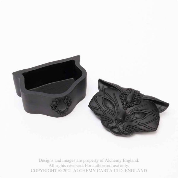 Sacred Cat Trinket Box Svart
