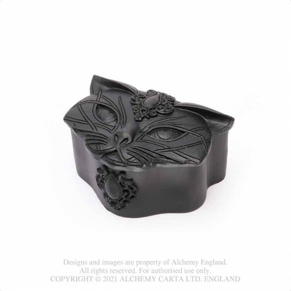 Sacred Cat Trinket Box Svart