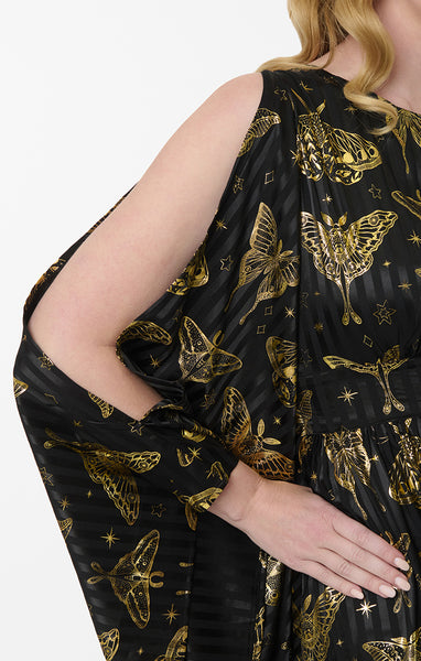 Gold Moth Caftan Kjóll