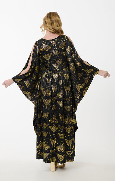 Gold Moth Caftan Kjóll