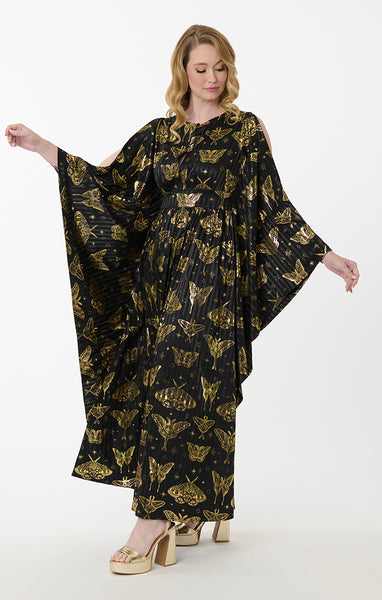 Gold Moth Caftan Kjóll