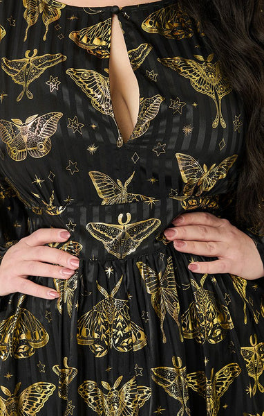 Gold Moth Caftan Kjóll