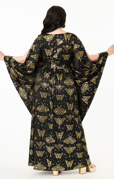 Gold Moth Caftan Kjóll