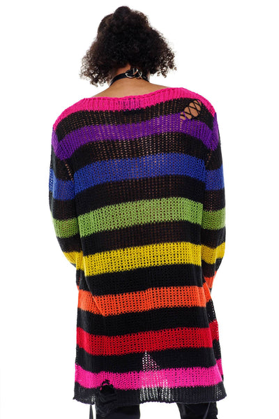 Over The Rainbow Knit Peysa