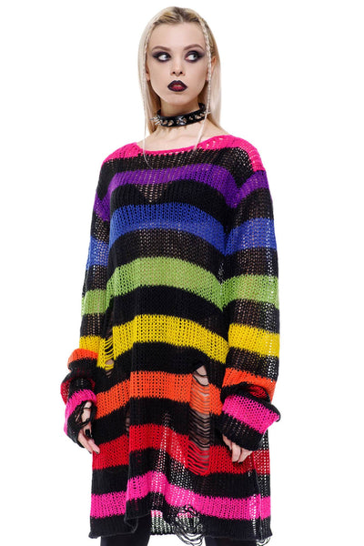 Over The Rainbow Knit Peysa