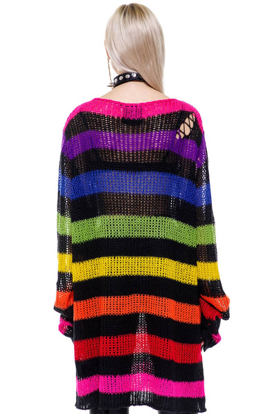Over The Rainbow Knit Peysa