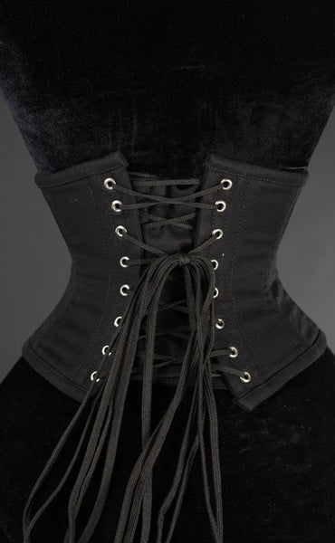 Black Cotton Waist Cincher
