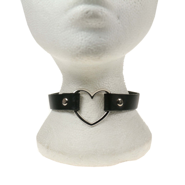 Choker með hjarta - Margir litir