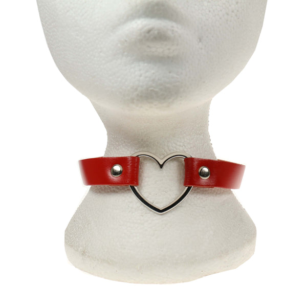 Choker með hjarta - Margir litir