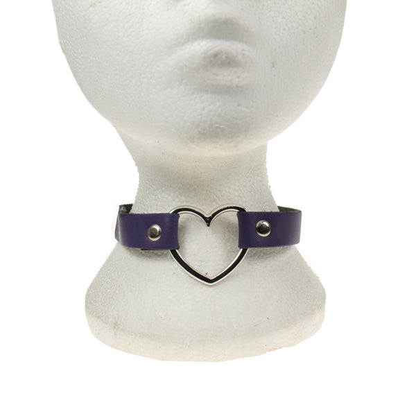 Choker með hjarta - Margir litir
