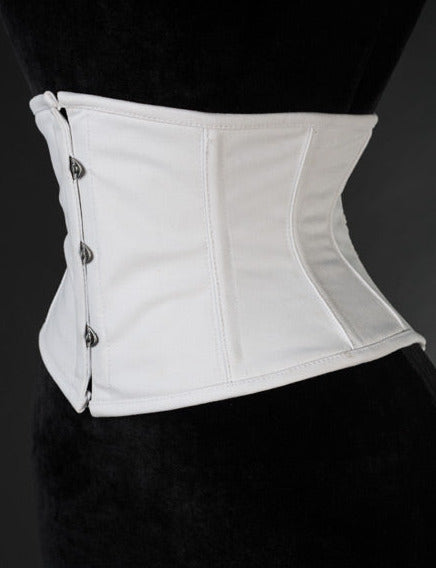 White Cotton Waist Cincher